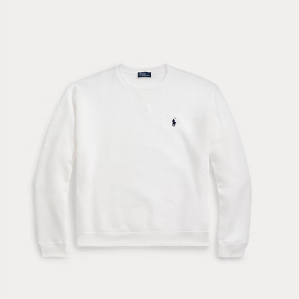 Polo Ralph Lauren Women’s White Fleece Crewneck Sweatshirt Size XS